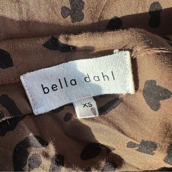 Bella Dahl Cheetah Leopard Print Tunic Button Down Shirt XS - Picture 7 of 9